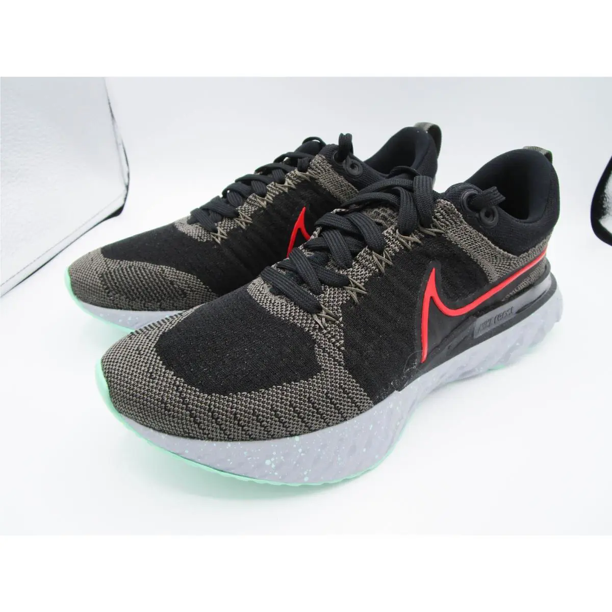Nike shoes - React Infinity Run Flyknit 2 - CT2357-200 - Ridge Rock/Chile Red/Black/Green Glow 1