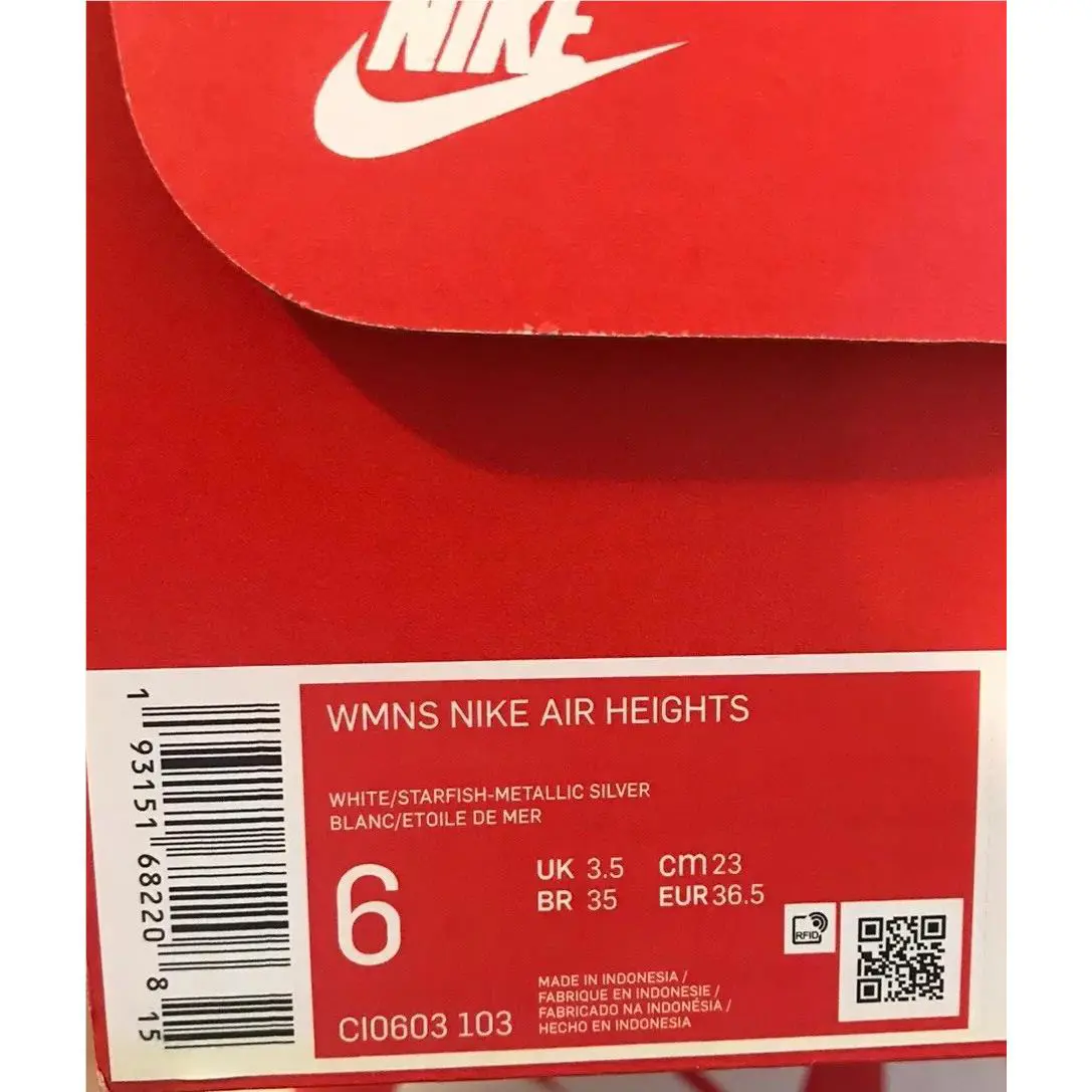 Nike shoes  - White/Starfish-Metallic Silver Blanc/Etoile 0