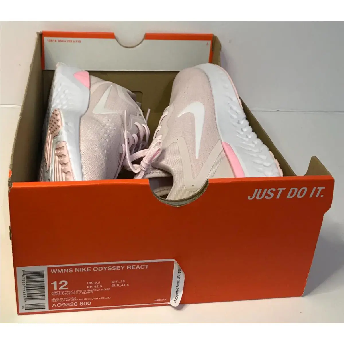 Nike shoes - ODYSSEY REACT - ODYSSEY REACT - AO9820 600 - ARTIC PINK/WHITE BARELY ROSE (UPC: 887230998945) 5