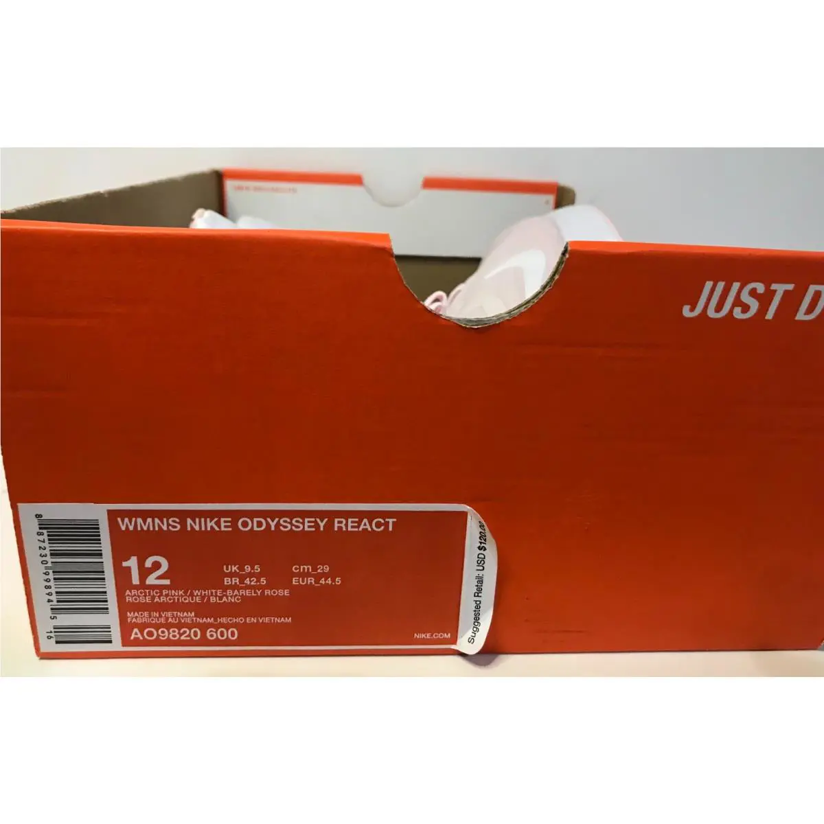 Nike shoes - ODYSSEY REACT - ODYSSEY REACT - AO9820 600 - ARTIC PINK/WHITE BARELY ROSE (UPC: 887230998945) 6