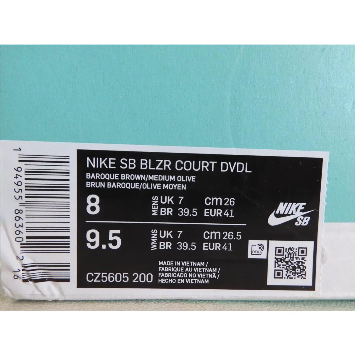 Nike shoes - Nike SB Blazer Court - Blazer Court - CZ5605200 - Brown (UPC: 194955863602) 3