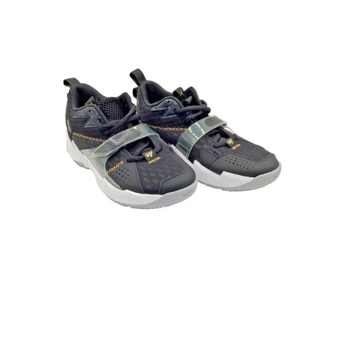 Nike Big Kid`s Size 3Y Jordan Why Not Zero.3 Black/mtlc Gold-white CD5805-001 - Black