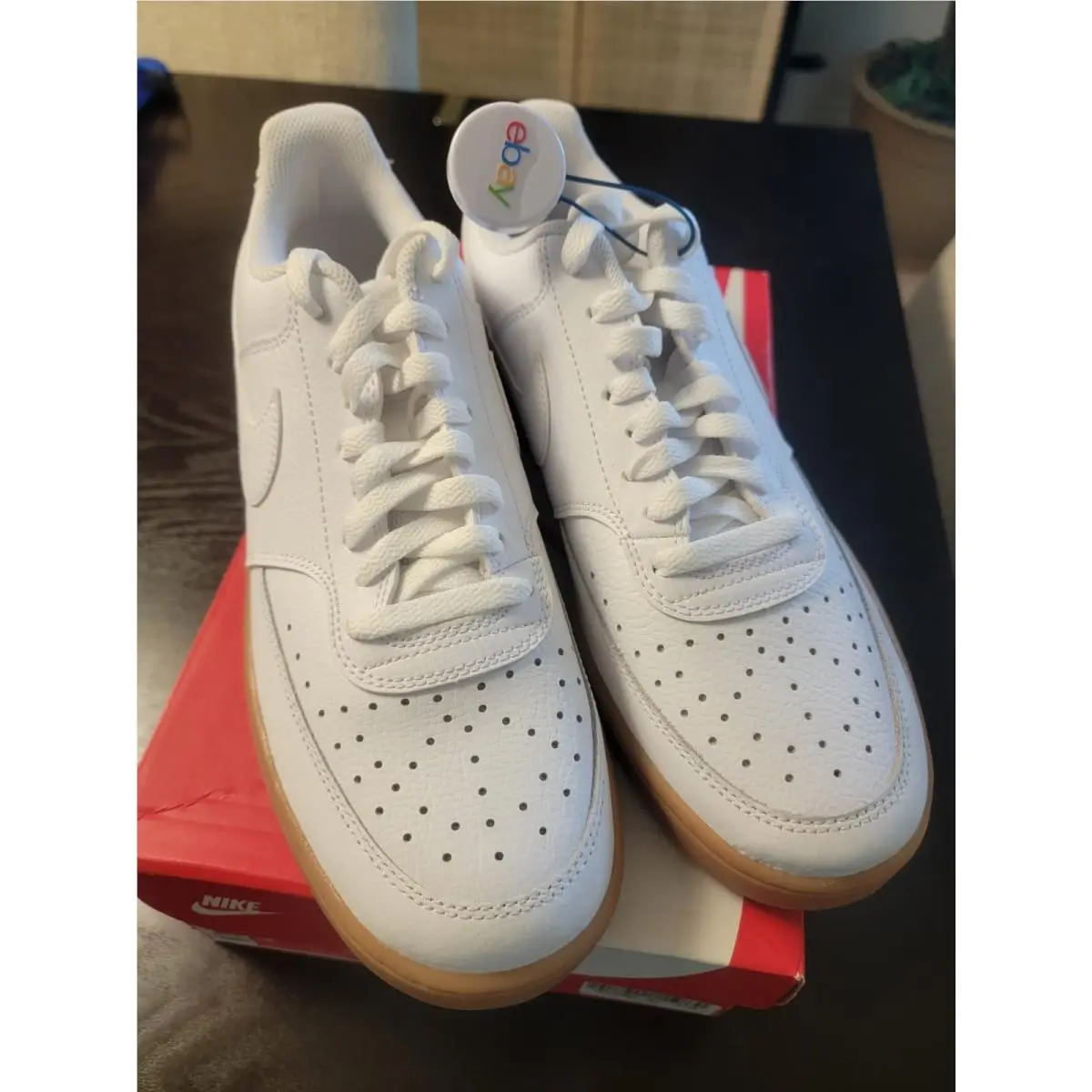Nike Court Vision Low Triple White Size 9.5