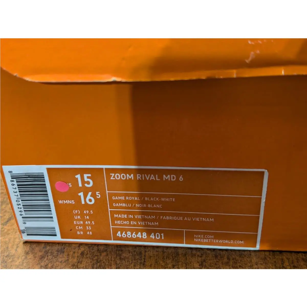 Nike shoes - Nike Zoom Rival - Zoom Rival - 468648-401 - White (UPC: 0886737052969) 10