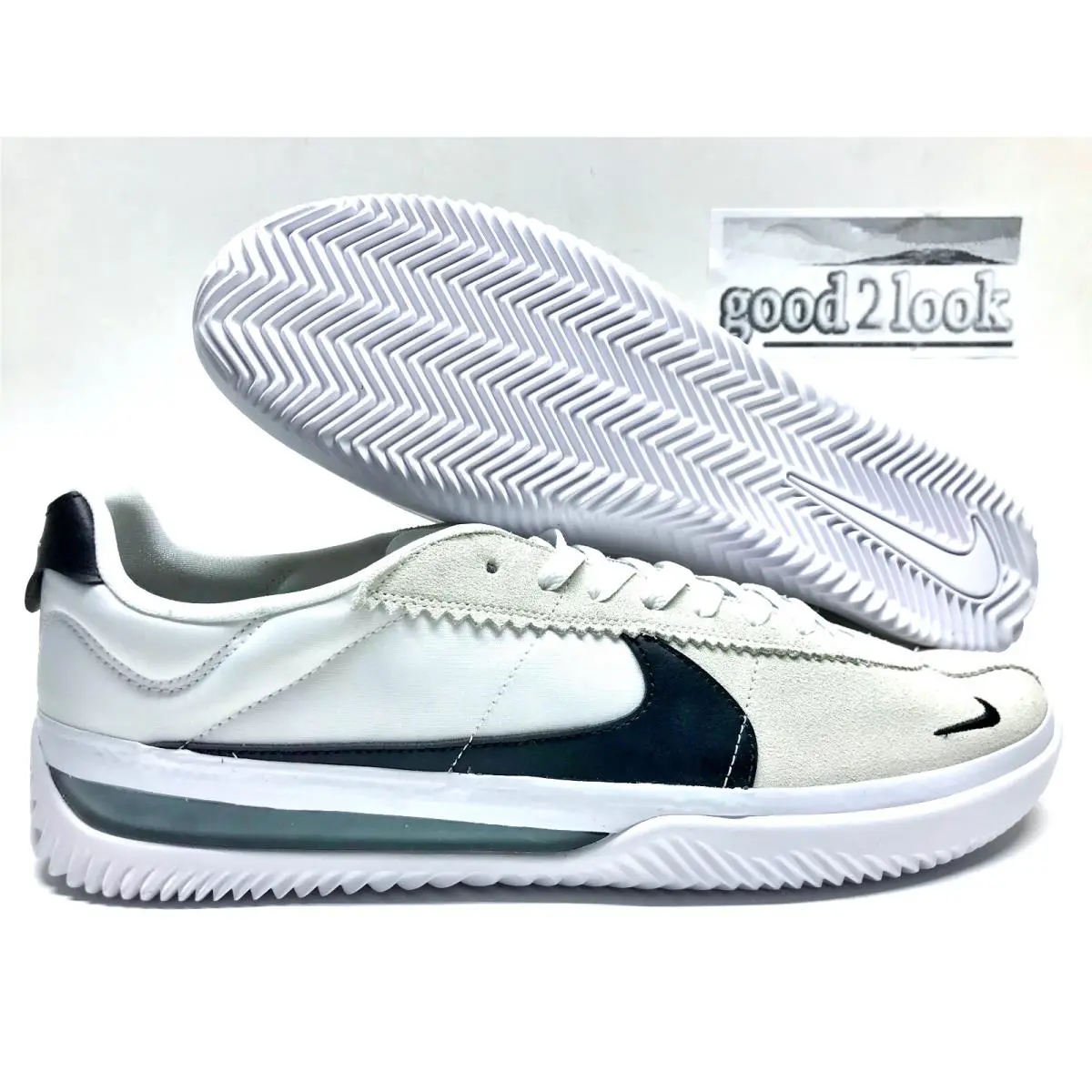 Nike Brsb Skateboarding Shoe Whiet/black Size Men`s 14 DH9227-101
