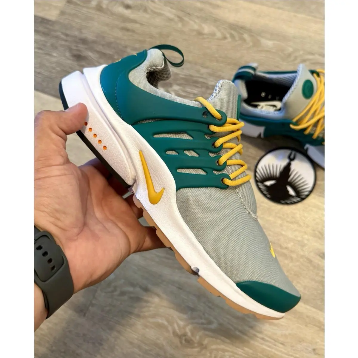 Nike shoes - Nike Air Presto NBY - Air Presto NBY - 846438-997 - Grey / Green / Yellow / White (UPC: 887232067458) 8