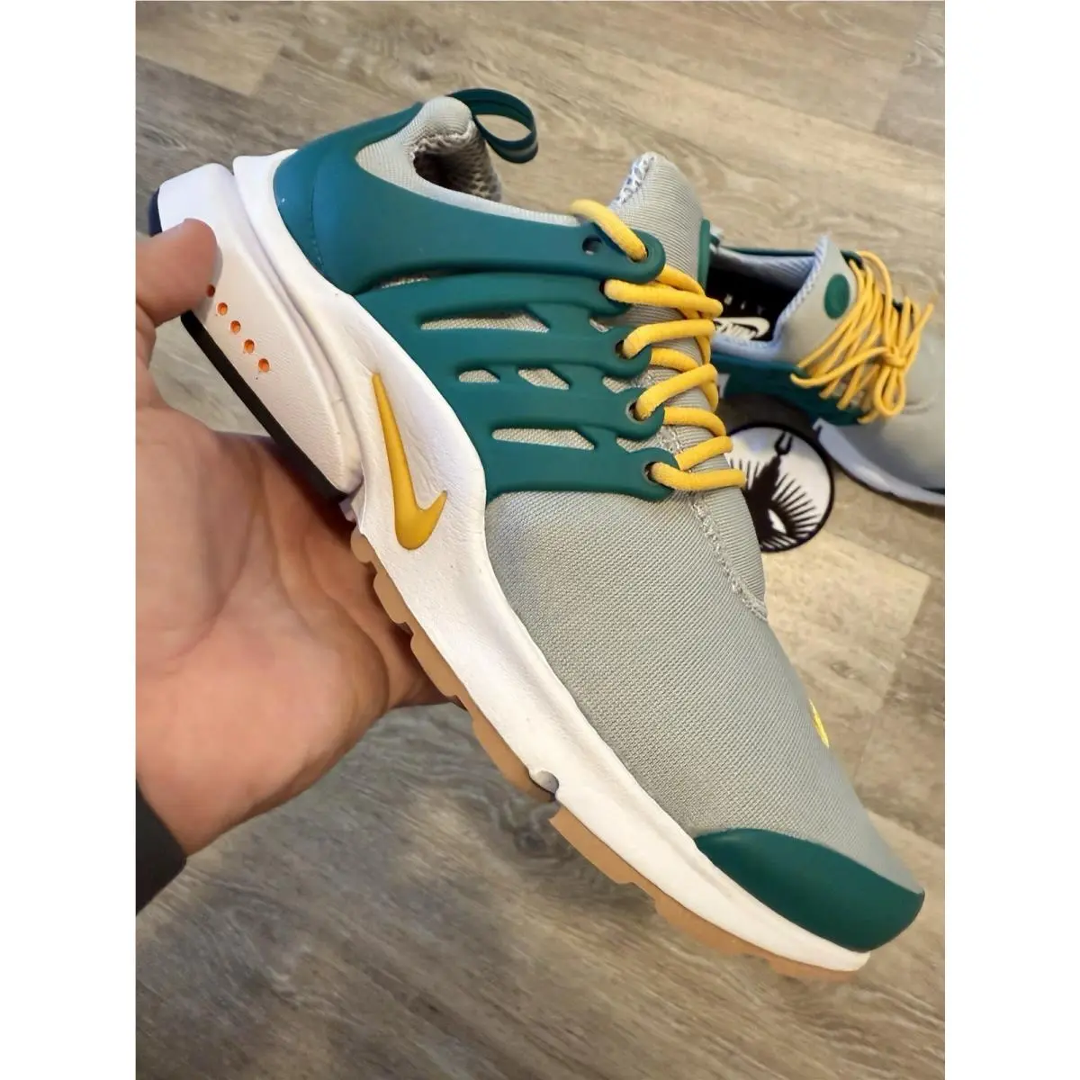 Nike shoes - Nike Air Presto NBY - Air Presto NBY - 846438-997 - Grey / Green / Yellow / White (UPC: 887232067458) 7