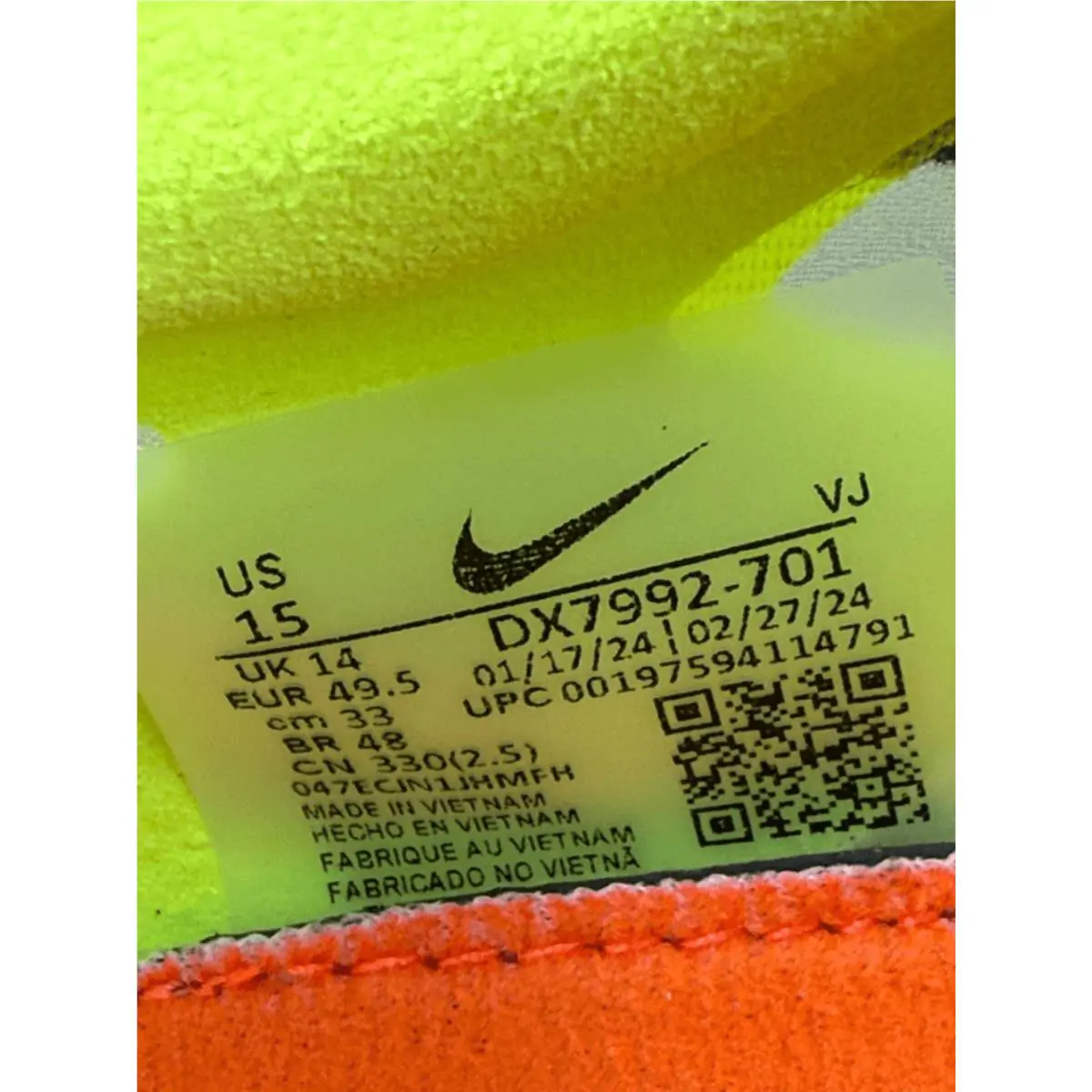 Nike shoes - Nike ZoomX Dragonfly XC - ZoomX Dragonfly - DX7992-701 - Volt Concord Total Orange, Exterior: Multicolor 5