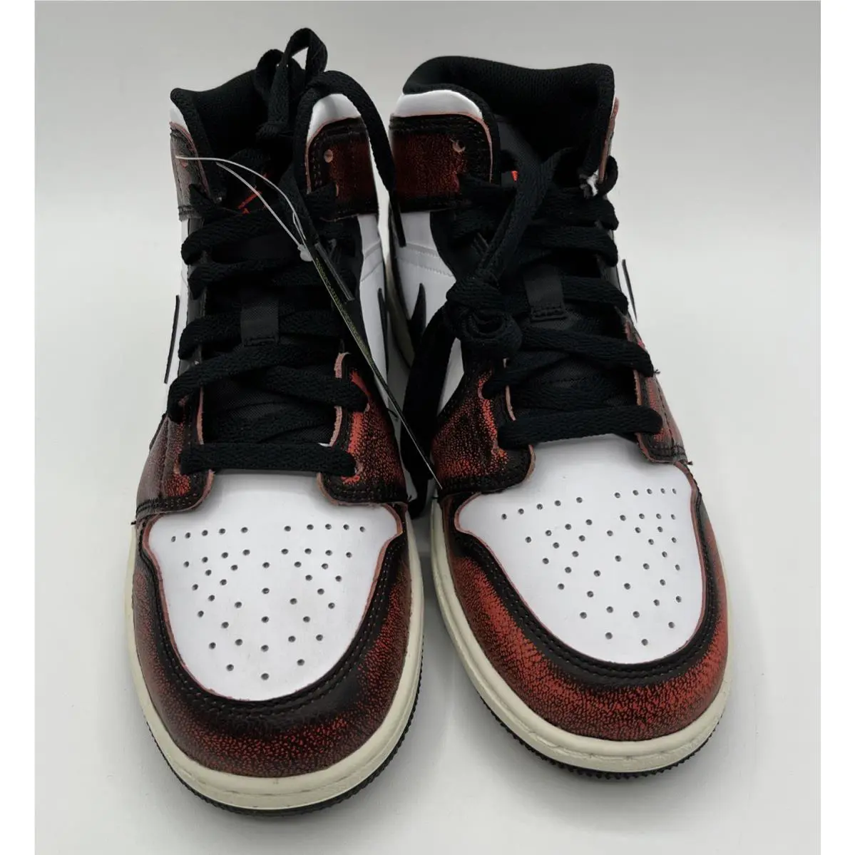 Nike shoes - Air Jordan 1 Mid SE GS - Black / Infrared 23-White-Sail (UPC: 196151738845) 3