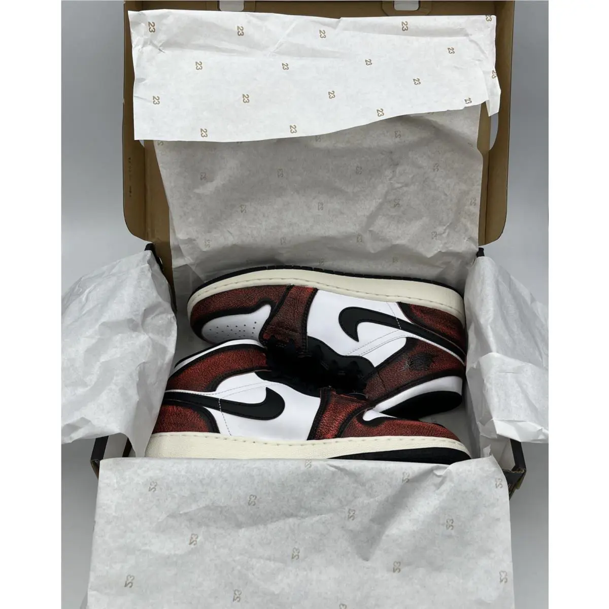 Nike shoes - Air Jordan 1 Mid SE GS - Black / Infrared 23-White-Sail (UPC: 196151738845) 0