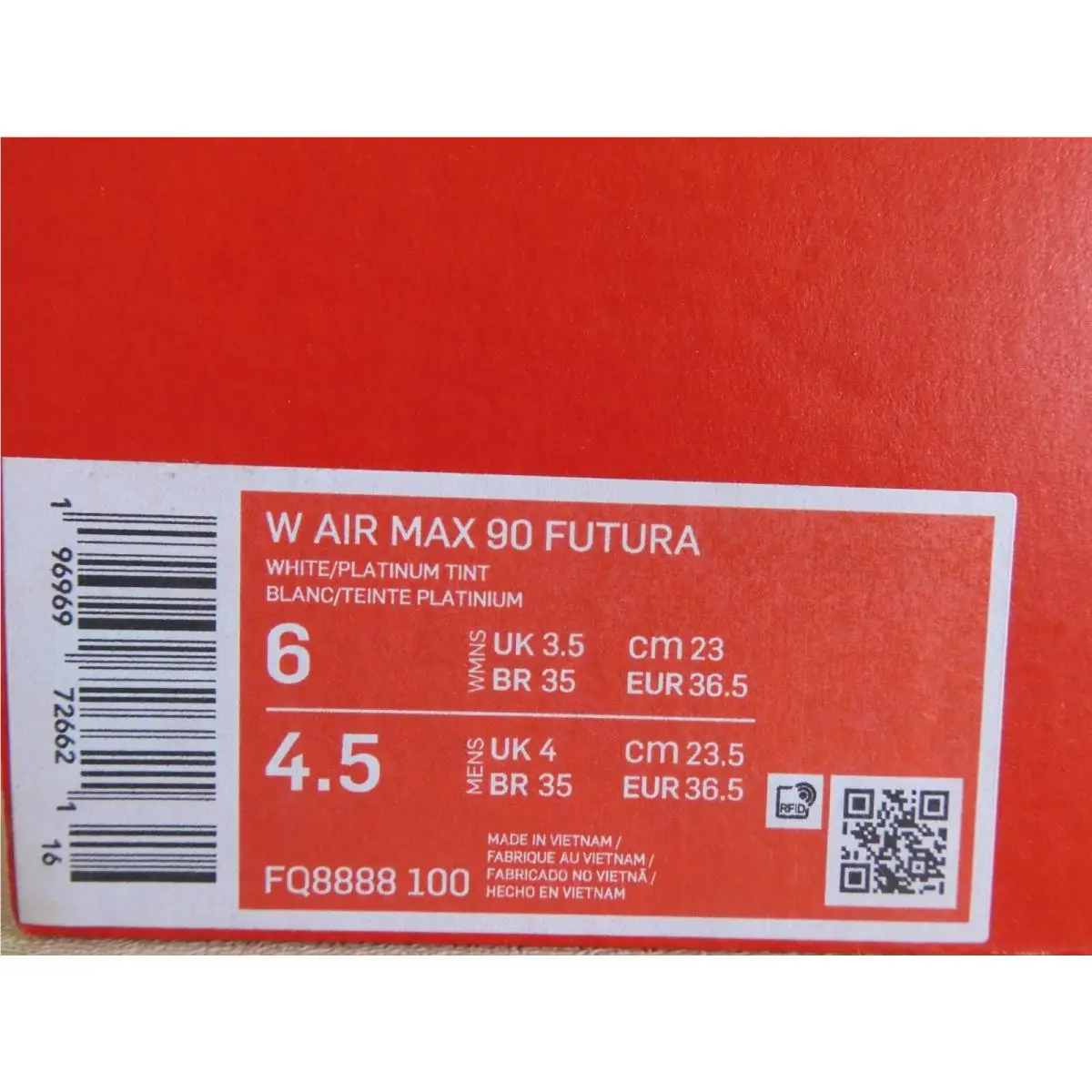 Nike shoes - Nike Air Max 90 Futura - Fq8888-100 - White (UPC: 196969726621) 3