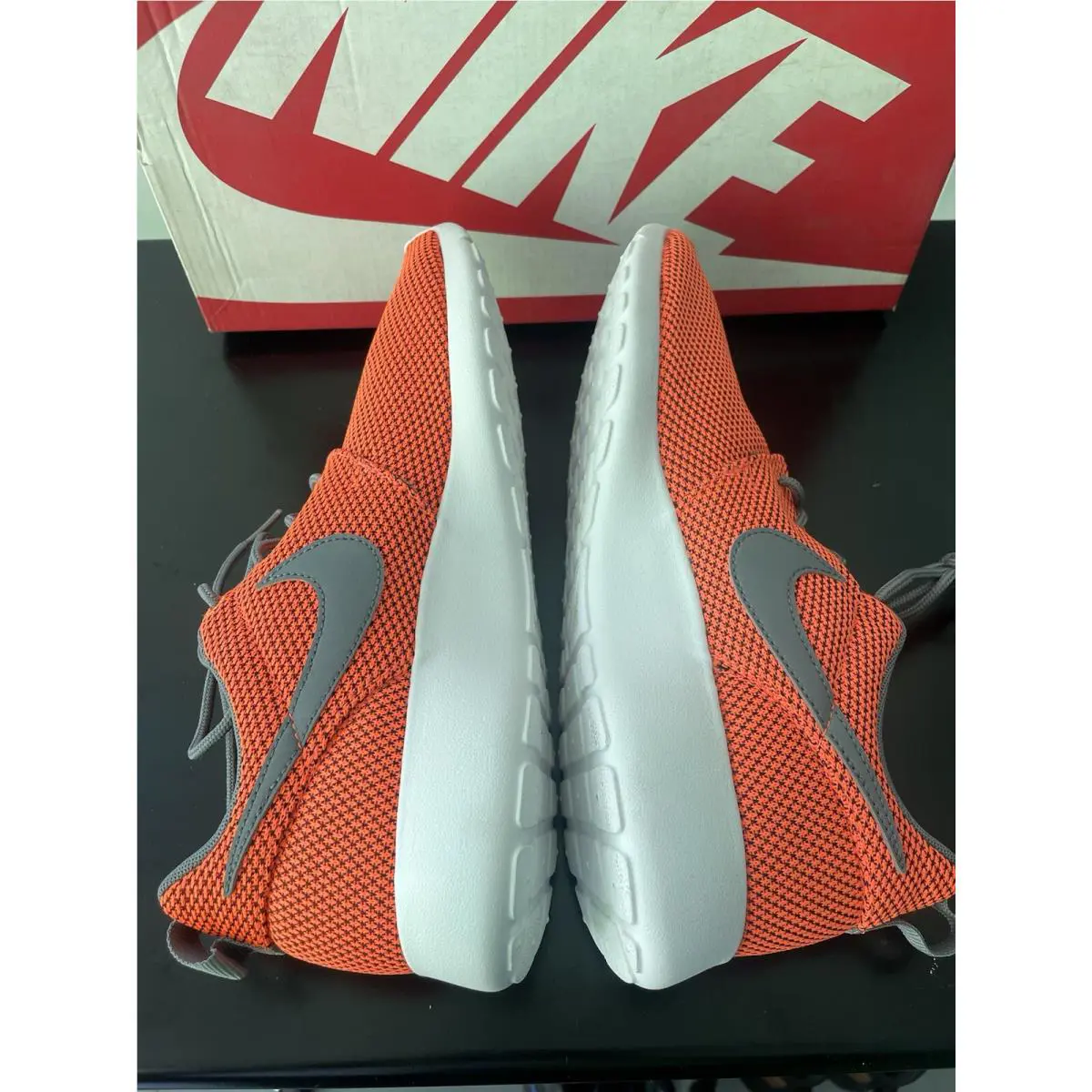 Nike shoes - Nike Roshe - Roshe - ORANGE & GREY 2