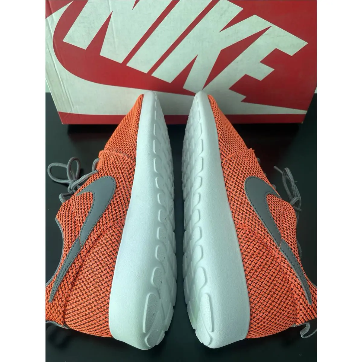 Nike shoes - Nike Roshe - Roshe - ORANGE & GREY 3