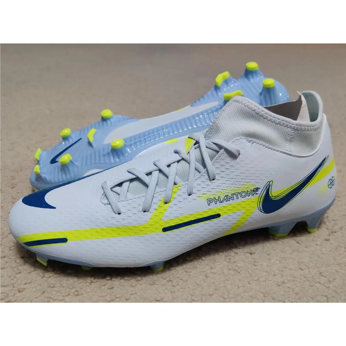 Nike Phantom GT2 Academy DF Fg/mg Grey Blue Men`s Cleats Size 13 DC0797-054