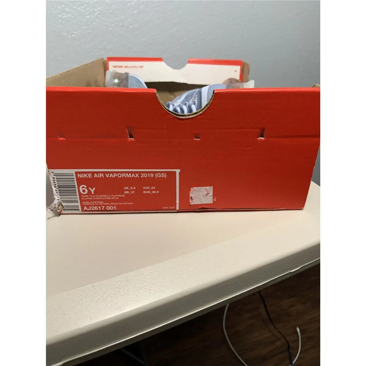 Nike shoes - Nike Air Vapormax Run Utility - AJ2617 001 - Blue, Manufacturer: Pure Platinum Blue 9