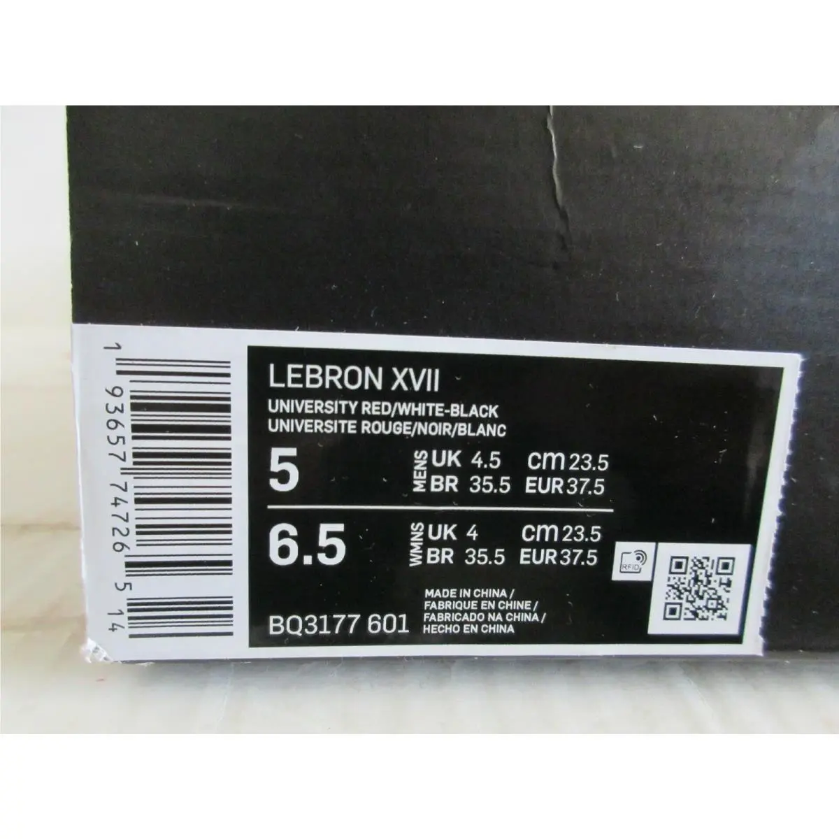 Nike shoes - Nike LeBron 17 - LeBron - BQ3177-601 - Red (UPC: 193657747265) 3