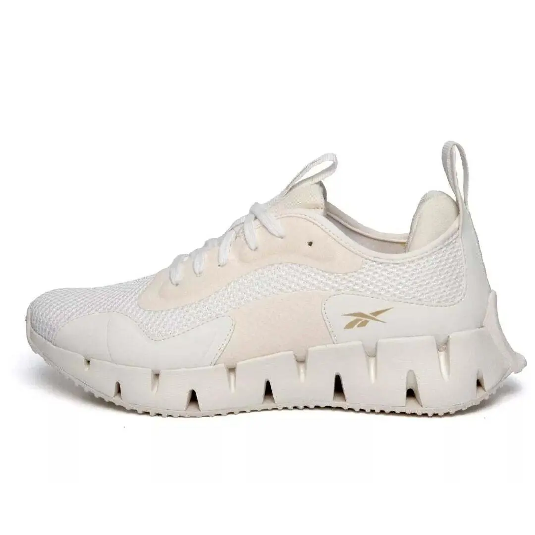 100208882 Womens Reebok Zig Dynamica CL - Chalk/Chalk/Chalk