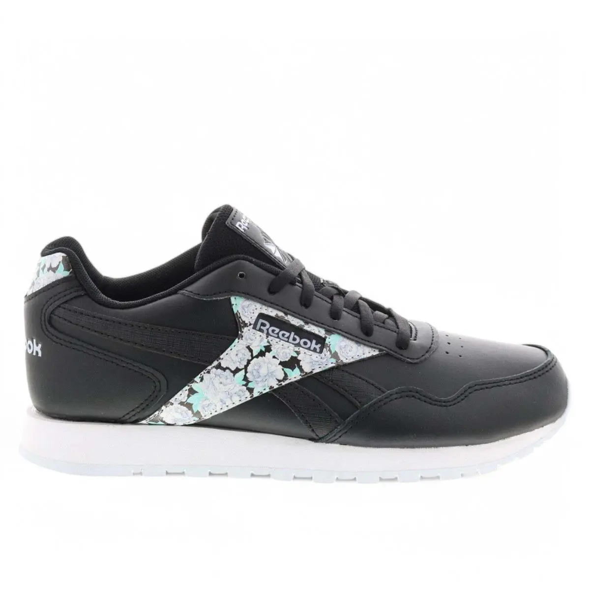100045826/GX6098 Womens Reebok CL Harman Run - Cblack/Ftwwht/Luclil