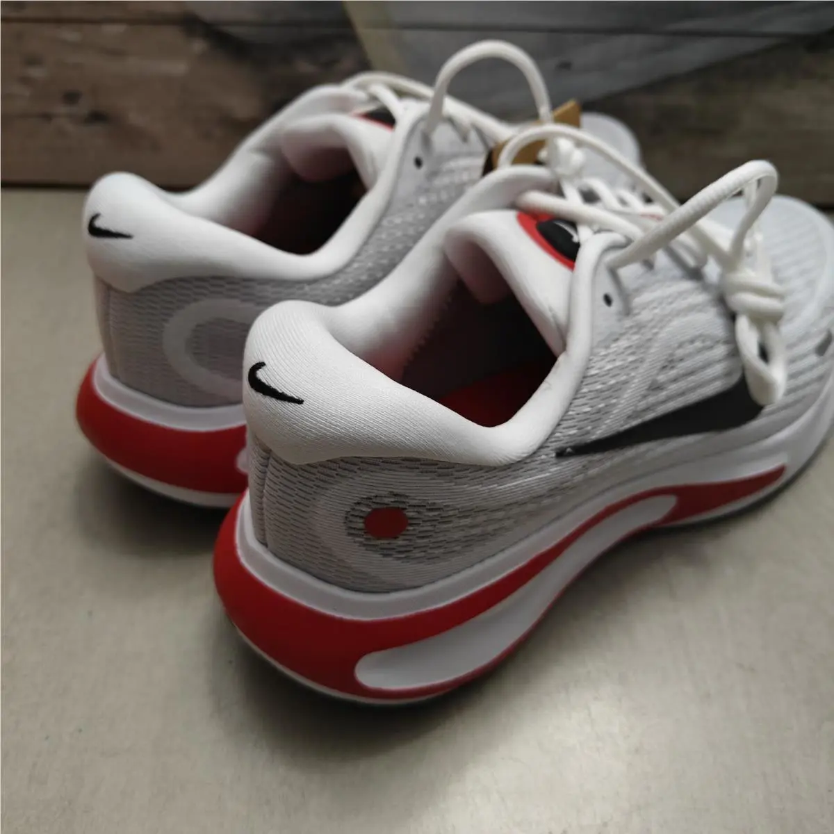 Nike shoes - NIKE Journey Run - Journey Run - FN0228-103 - White/Fire Red/Cement Grey/Black (UPC: 00197593779199) 4