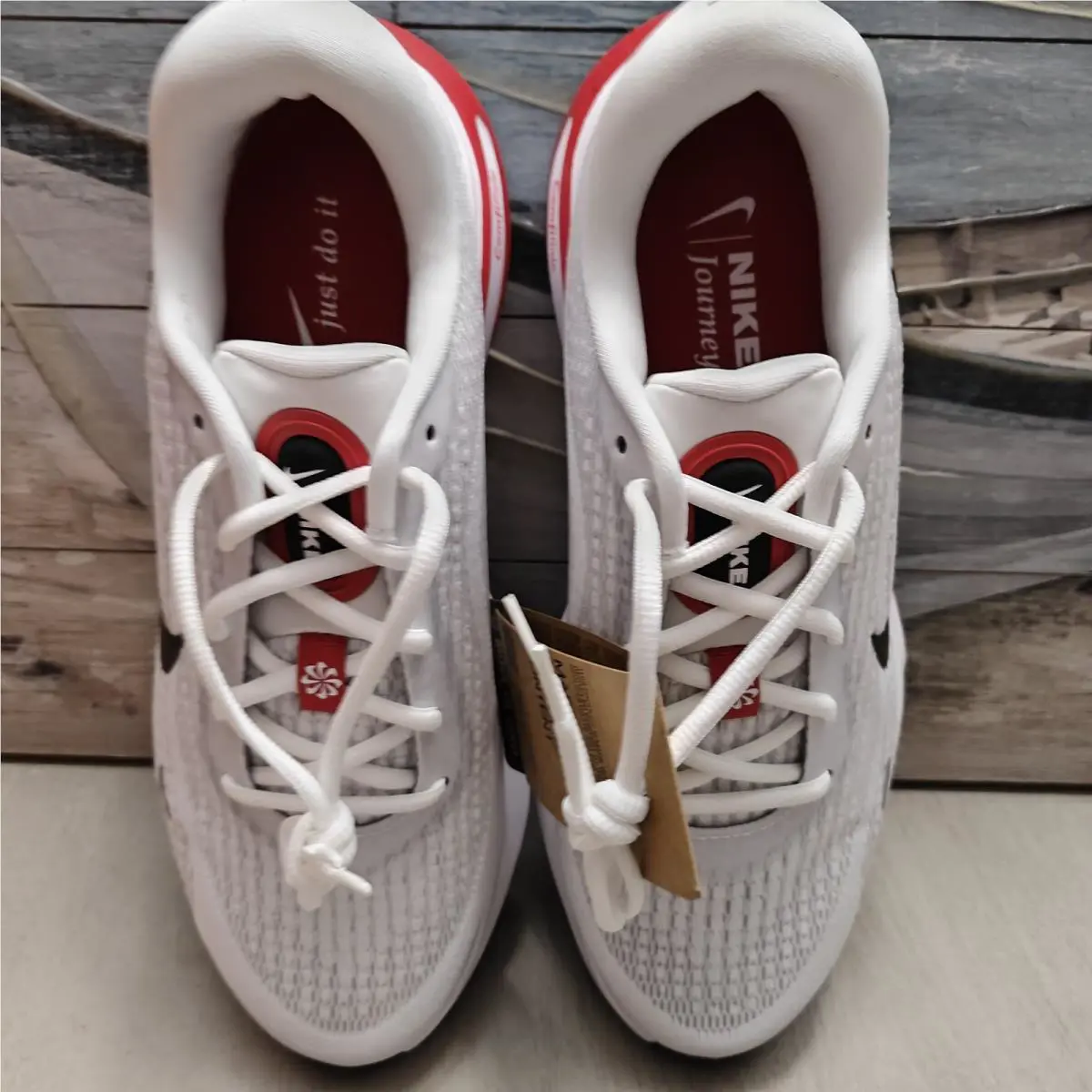 Nike shoes - NIKE Journey Run - Journey Run - FN0228-103 - White/Fire Red/Cement Grey/Black (UPC: 00197593779199) 5