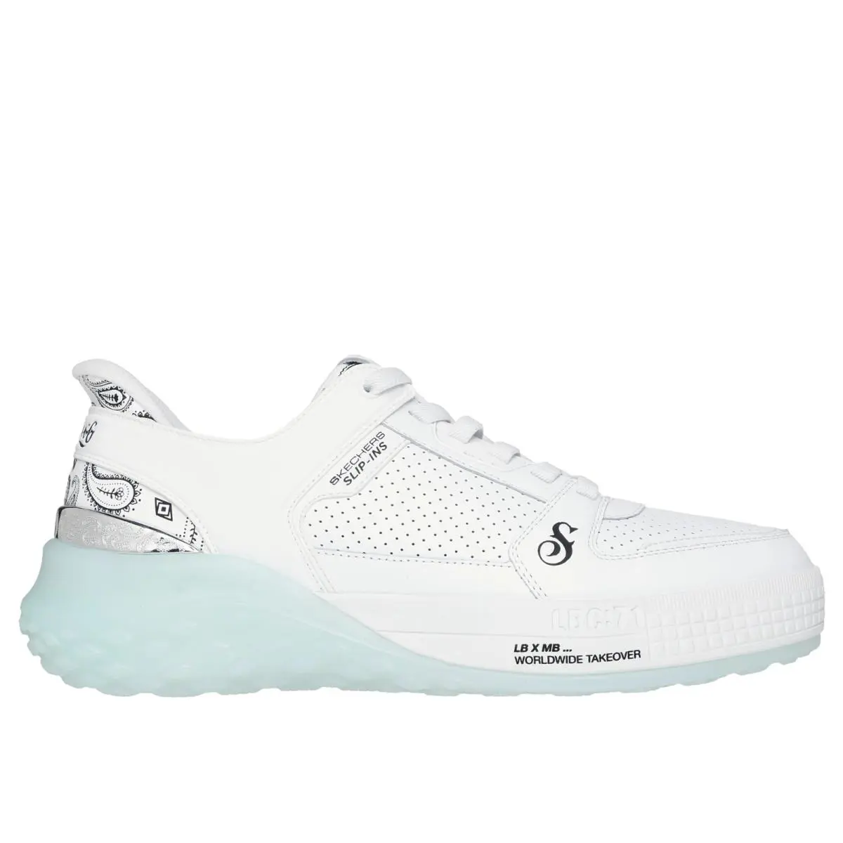 Skechers Snoop Dogg Sizzle Slip-ins White Sneaker Men`s Sizes 7-14/NEW - White