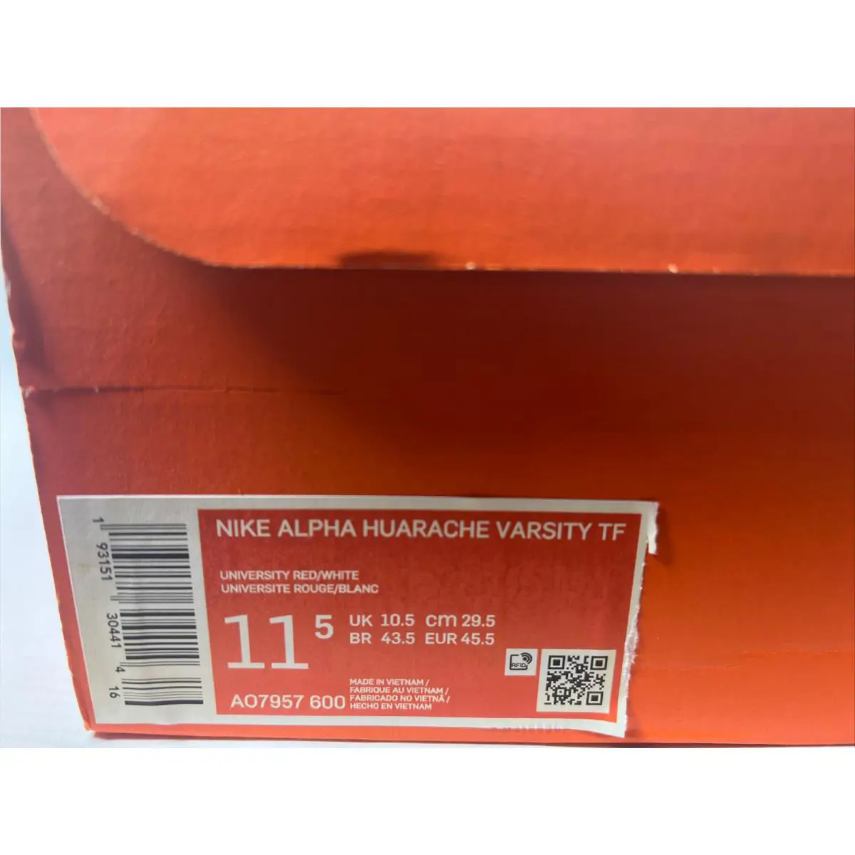 Nike shoes - Nike Alpha Huarache - Alpha Huarache - Red (UPC: 193151304414) 3
