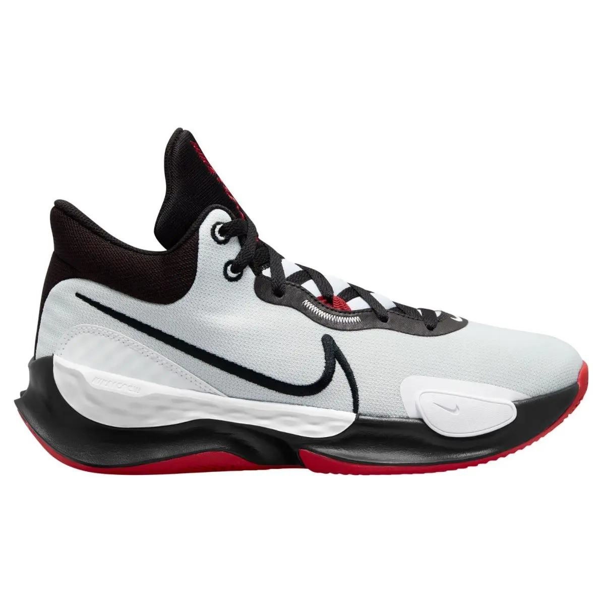 Men`s Renew Elevate Iii Basketball Shoes White/black/red Size 10.5 by Nike