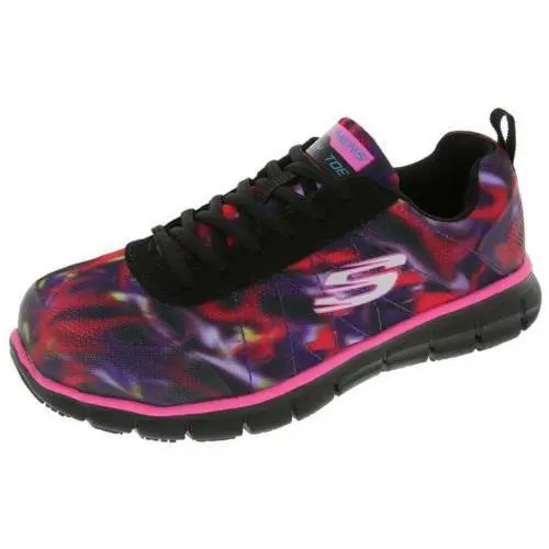 Skechers Womens Synergy Arrey Black Multicolor 76595 Bkmt - Black