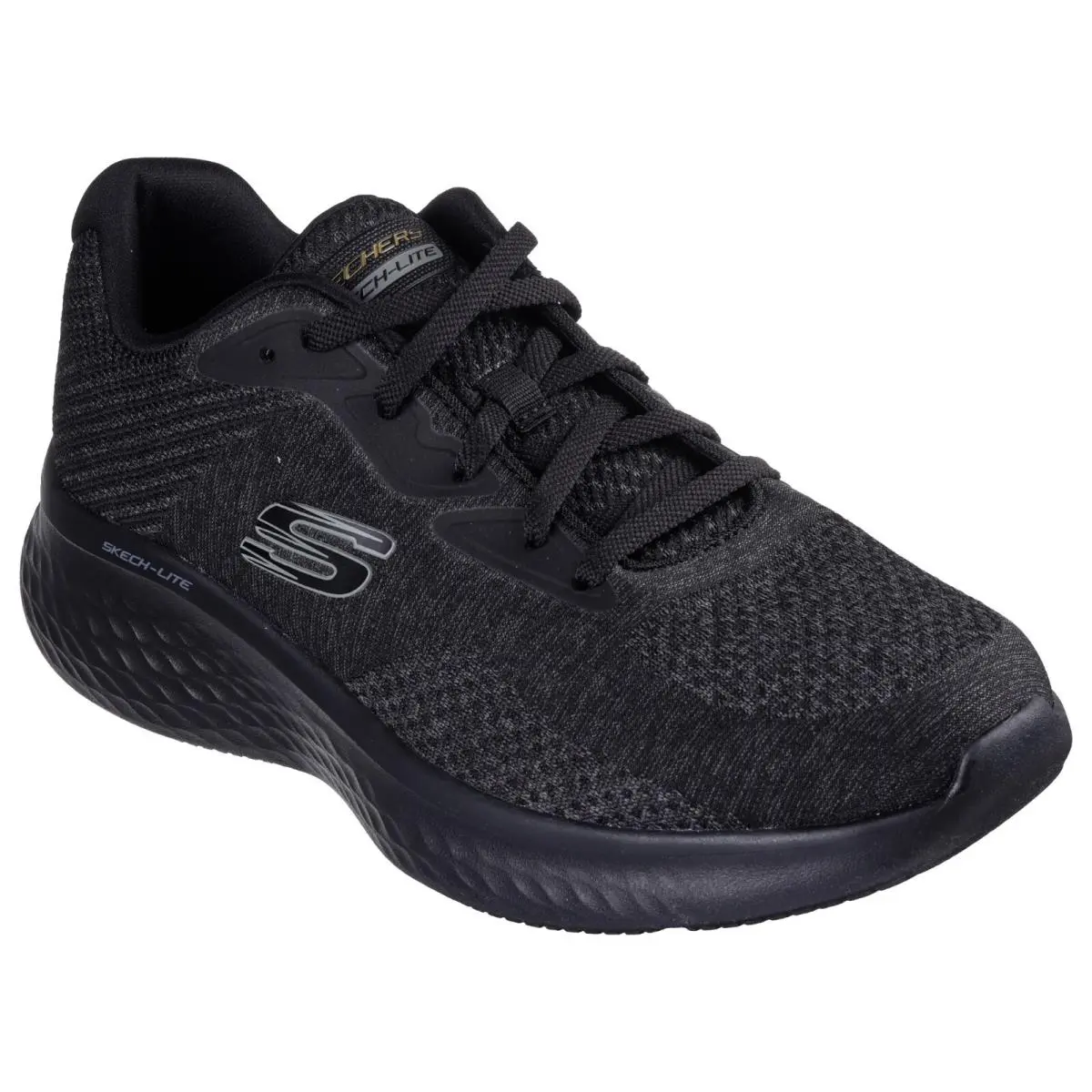 Skechers Shoes Men Black Sport Comfort Wide Fit Walk Memory Foam Casual 232598