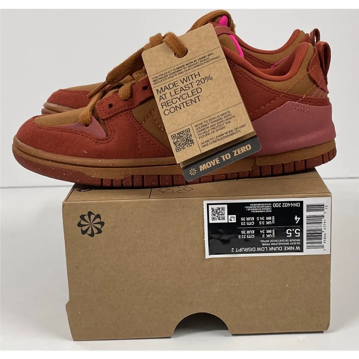 Nike Dunk Low Disrupt 2 “desert Bronze” DH4402-200 Women 6.5 Men 5