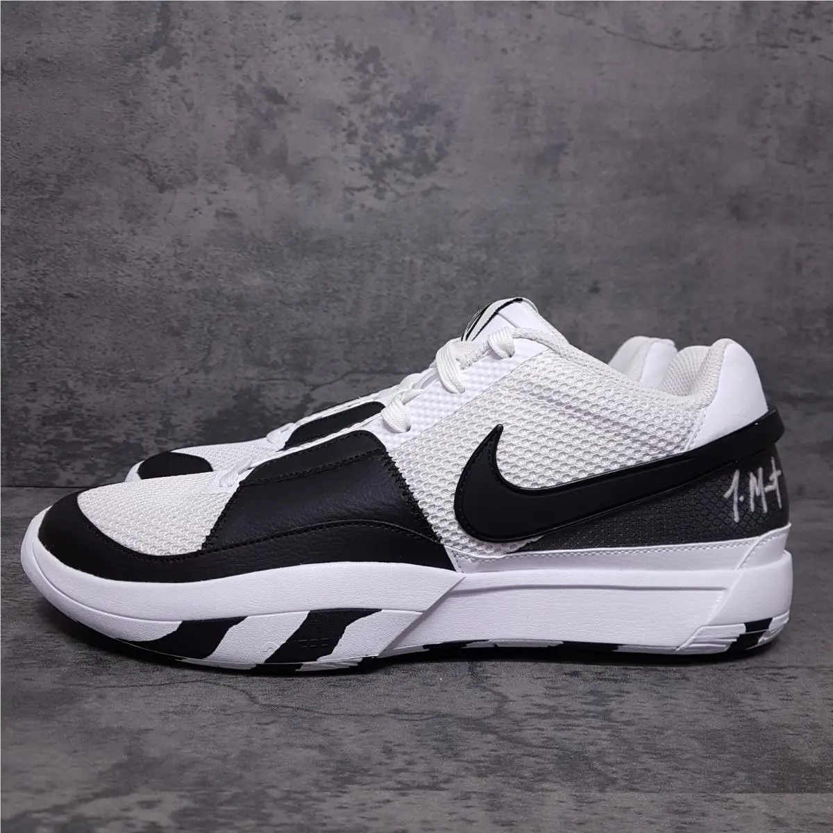Nike Ja 1 Scratch 2.0 Basketball Shoes Mens Size 13 Black White FQ4796-101