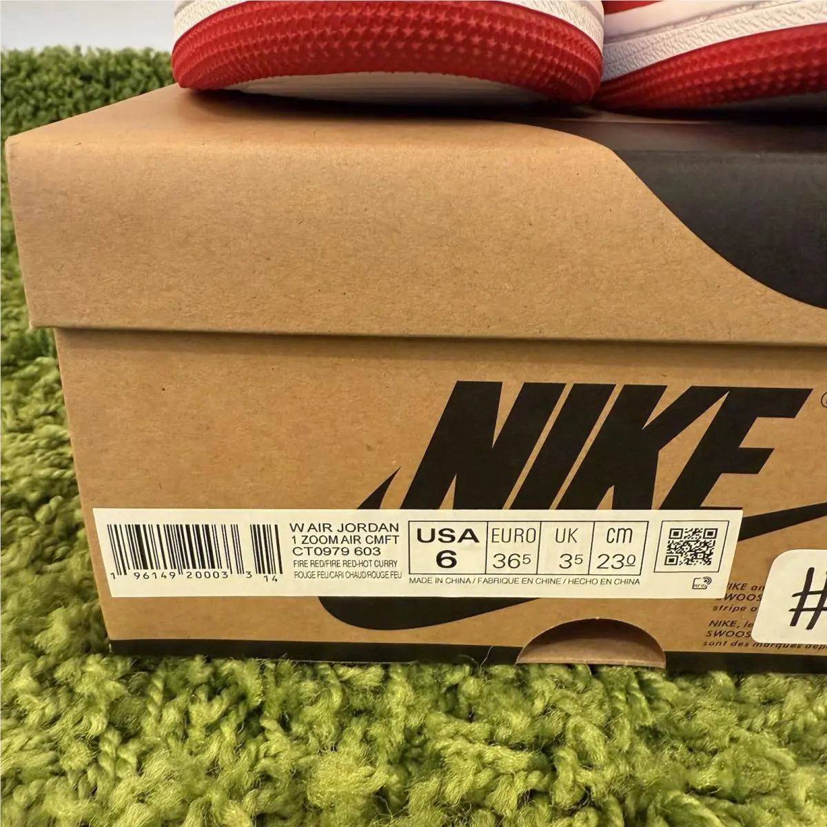 Nike shoes - Air Jordan 1 - Air - CT0979-603 - Red 9