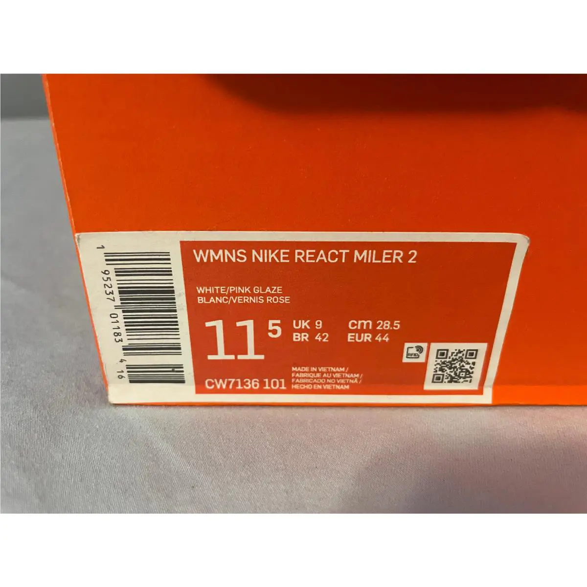 Nike shoes - Nike React Miler - React Miler - CW7136 - White (UPC: 195237011834) 4