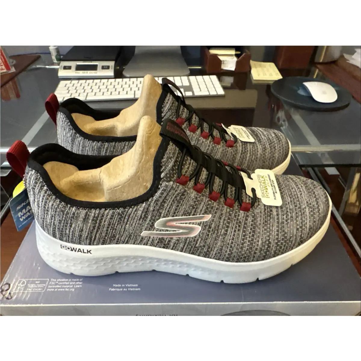 Skechers shoes - SKECHERS GO WALK FLEX - WALK FLEX - 216484/WBK - White/Black 15
