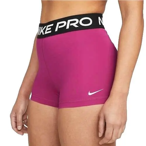 Nike M Women`s Pro 3`` Dri-fit Yoga/gym Shorts Fireberry CZ9857-616