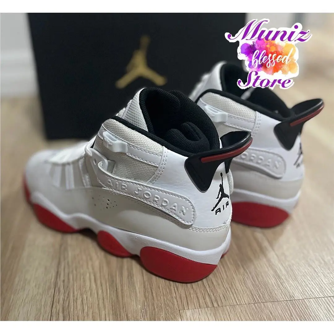 Nike shoes - Air Jordan 6 Rings - Air Rings - 323419-160 - Red (UPC: 0196604477369) 3