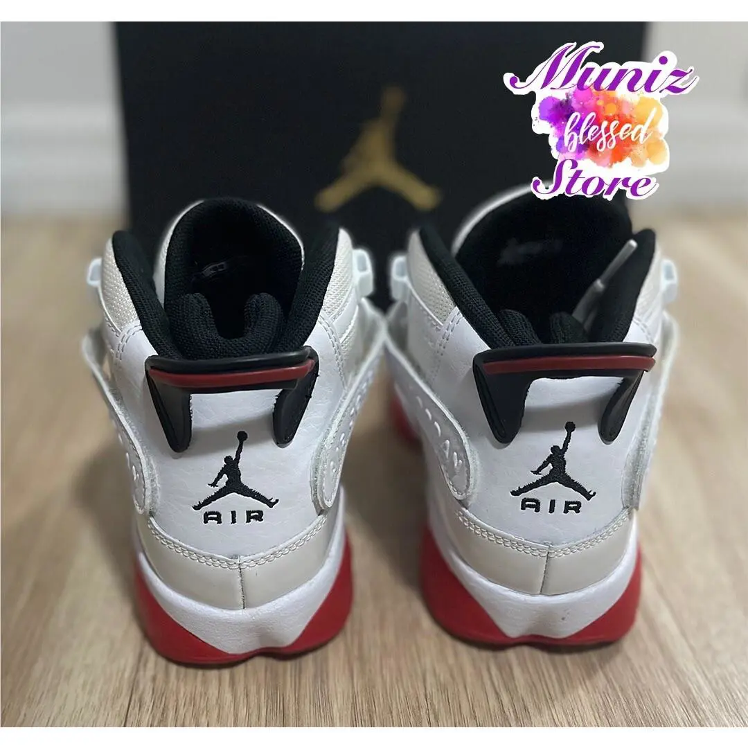 Nike shoes - Air Jordan 6 Rings - Air Rings - 323419-160 - Red (UPC: 0196604477369) 4