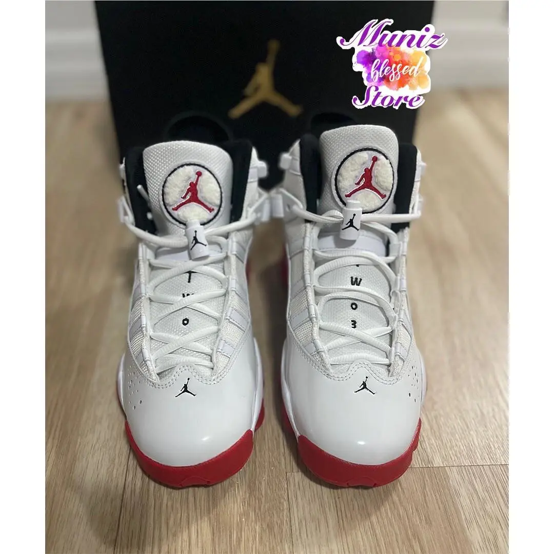 Nike shoes - Air Jordan 6 Rings - Air Rings - 323419-160 - Red (UPC: 0196604477369) 2