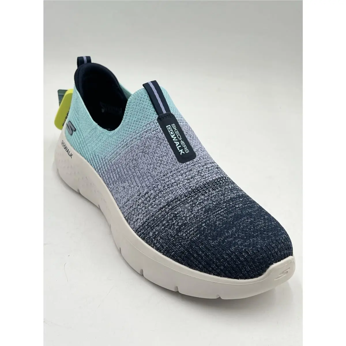 Skechers Women SZ 6 GO Walk Flex Stretch A Customized Fit Navy Aqua 124827