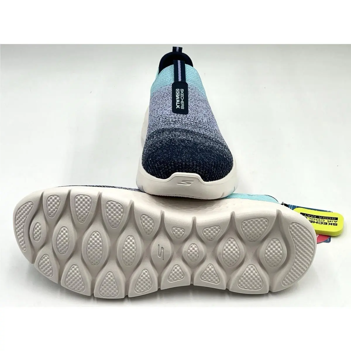 Skechers shoes - GO WALK FLEX CALI SUNSET - 124827 - navy aqua 8