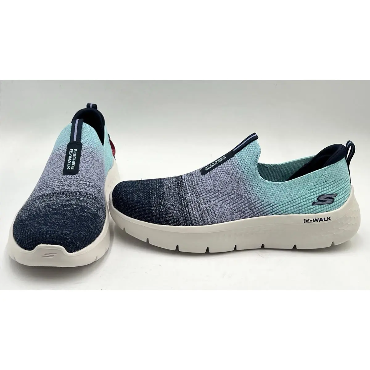 Skechers shoes - GO WALK FLEX CALI SUNSET - 124827 - navy aqua 5