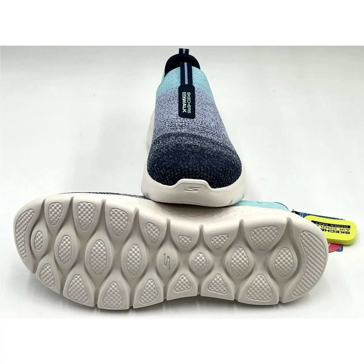 Skechers shoes - GO WALK FLEX CALI SUNSET - 124827 - navy aqua 8