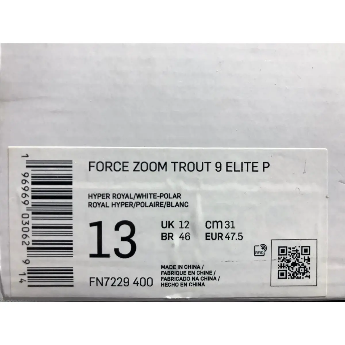 Nike shoes - Nike Force Zoom Trout - Force Zoom Trout - FN7229-400 - Blue (UPC: 196969030629) 3