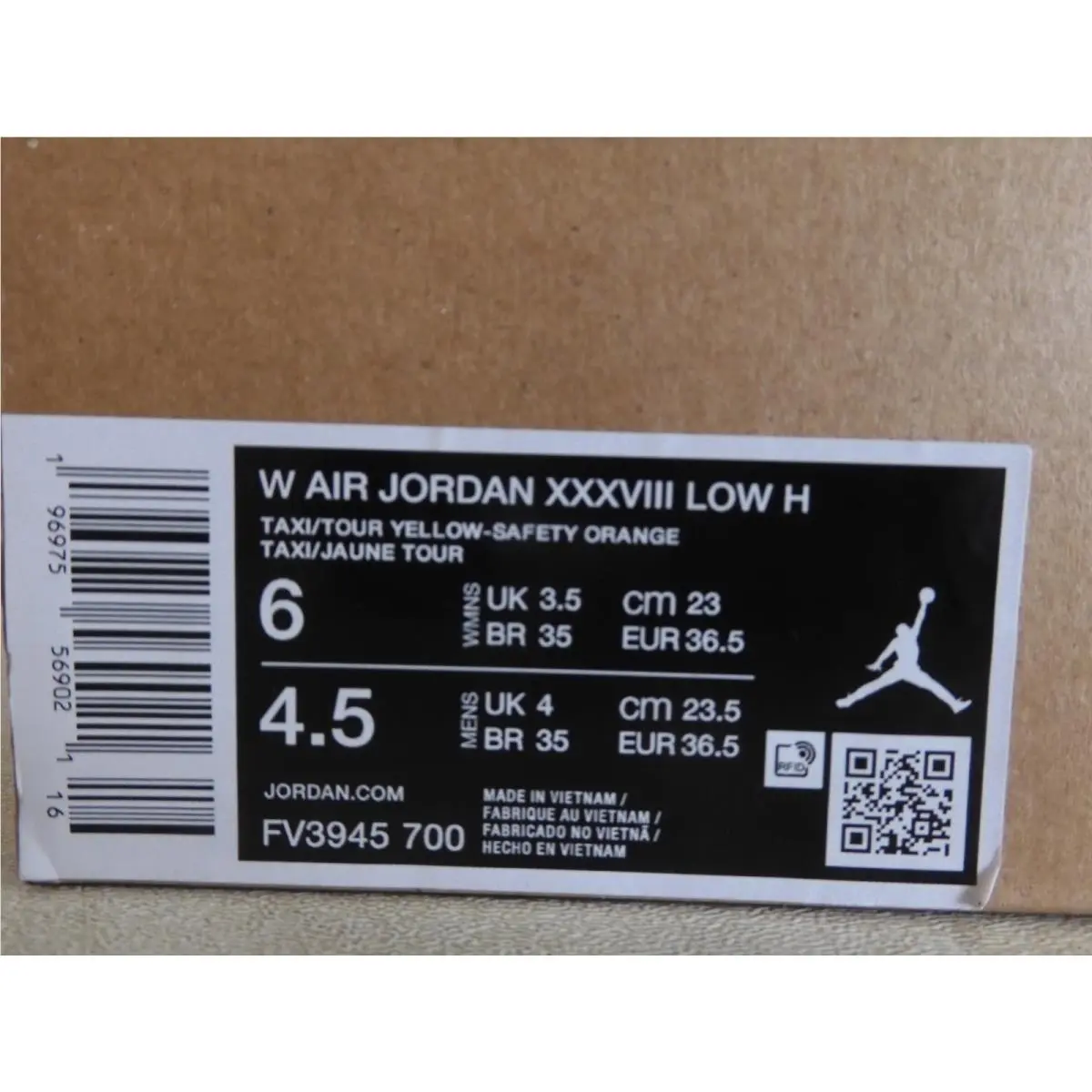 Nike shoes - Air Jordan 38 - Air - FV3945-700 - Orange (UPC: 196975569021) 6