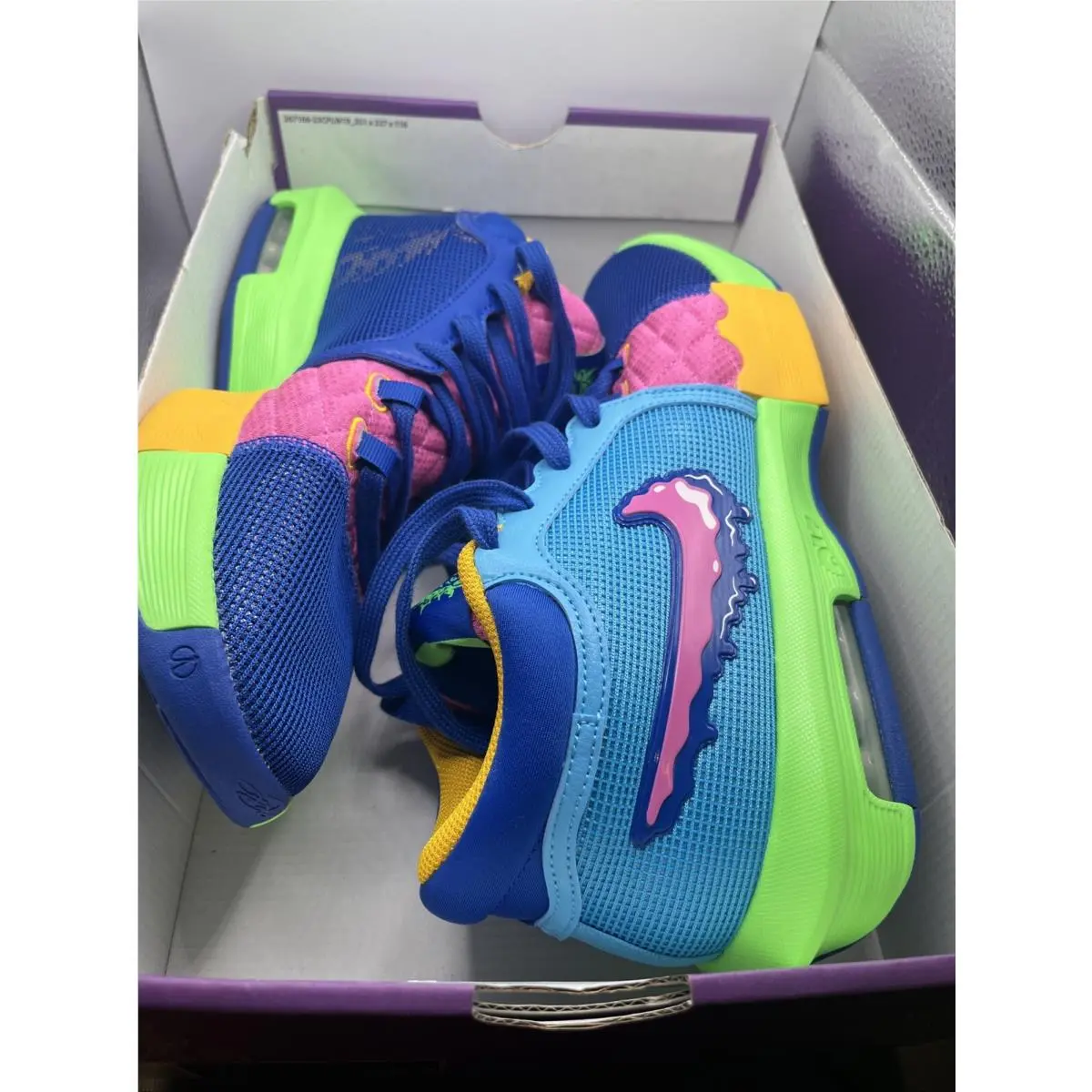 Nike shoes - Nike LeBron Witness 8 - LeBron Witness - HJ2962-900 - Multicolor, Manufacturer: Multi-Color/Baltic Blue/Playful Pink/Multi-Color 6