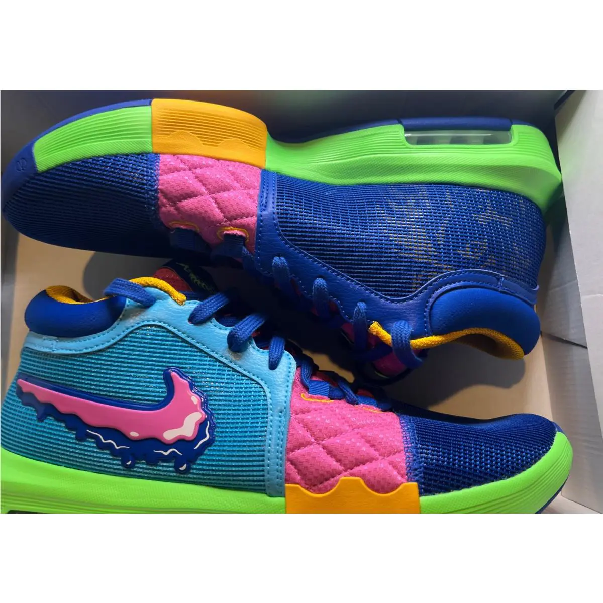 Nike shoes - Nike LeBron Witness 8 - LeBron Witness - HJ2962-900 - Multicolor, Manufacturer: Multi-Color/Baltic Blue/Playful Pink/Multi-Color 0