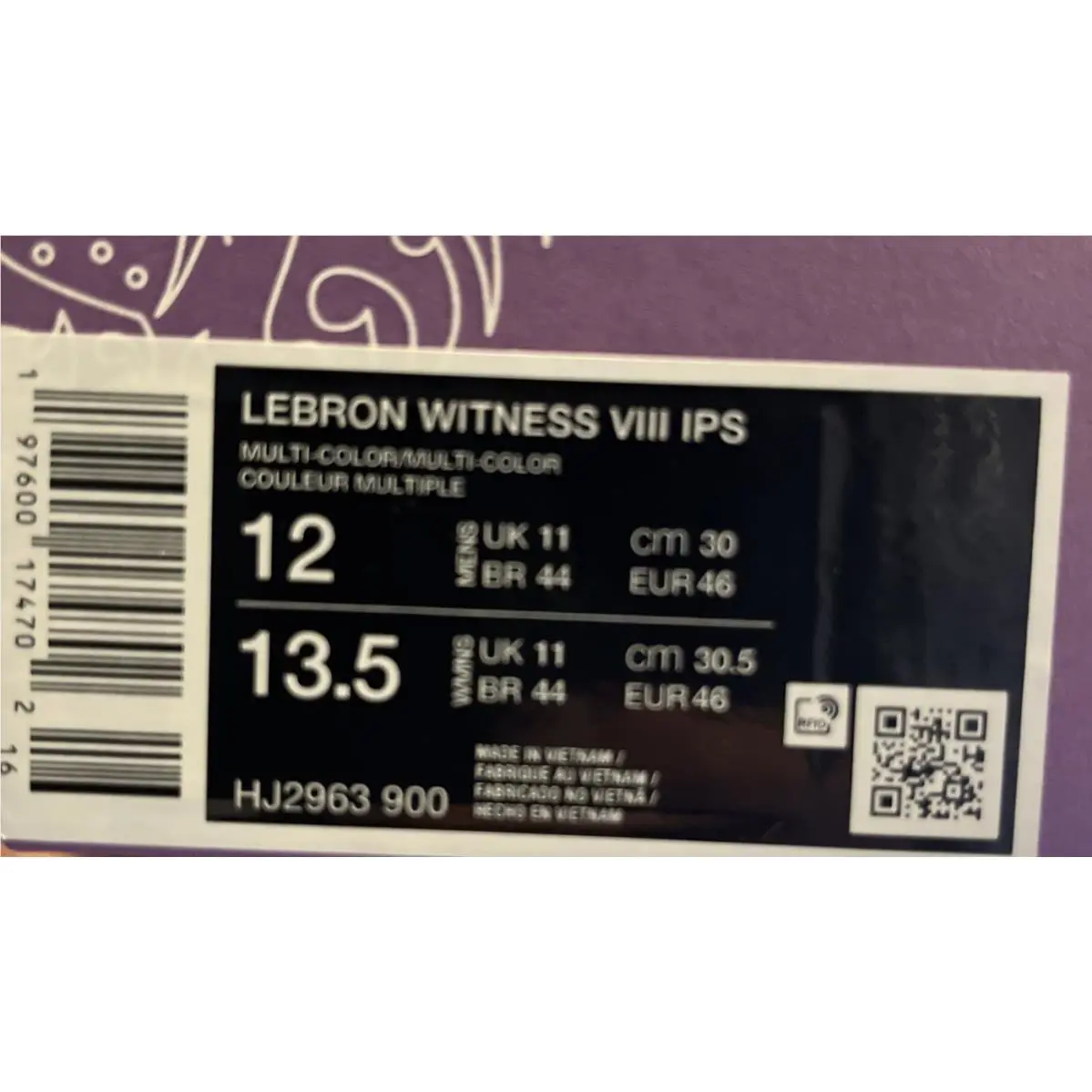 Nike shoes - Nike LeBron Witness 8 - LeBron Witness - HJ2962-900 - Multicolor, Manufacturer: Multi-Color/Baltic Blue/Playful Pink/Multi-Color 6