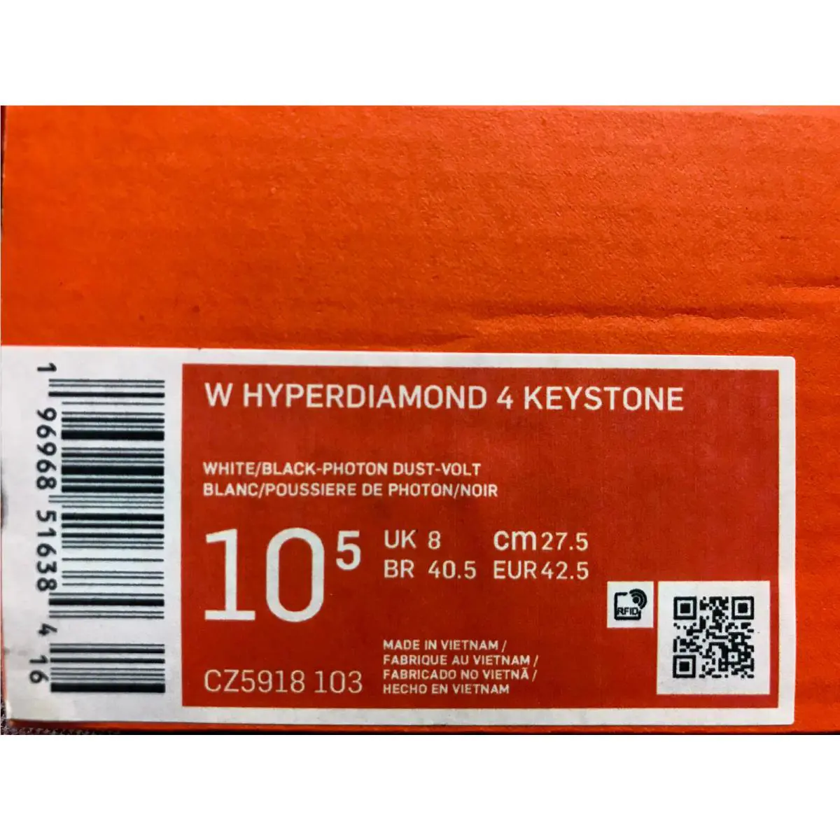 Nike shoes - Nike HyperDiamond 4 - HyperDiamond - Cz5918-103 - White (UPC: 196968516384) 3