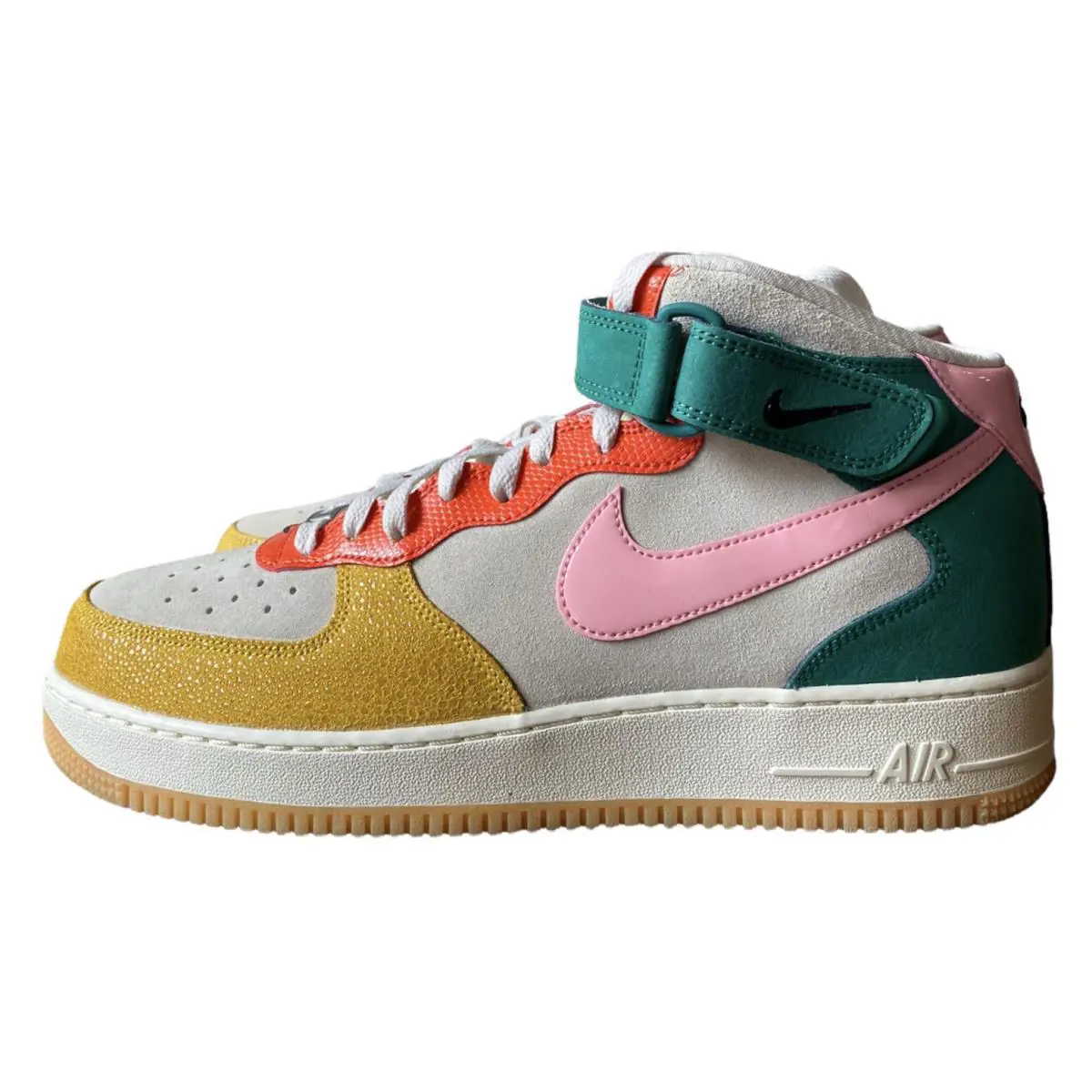 Nike Air Force 1 Mid NH `vivid Sulfur Rush Orange` DR0158-100 - Men`s Size 11.5 - Multicolor