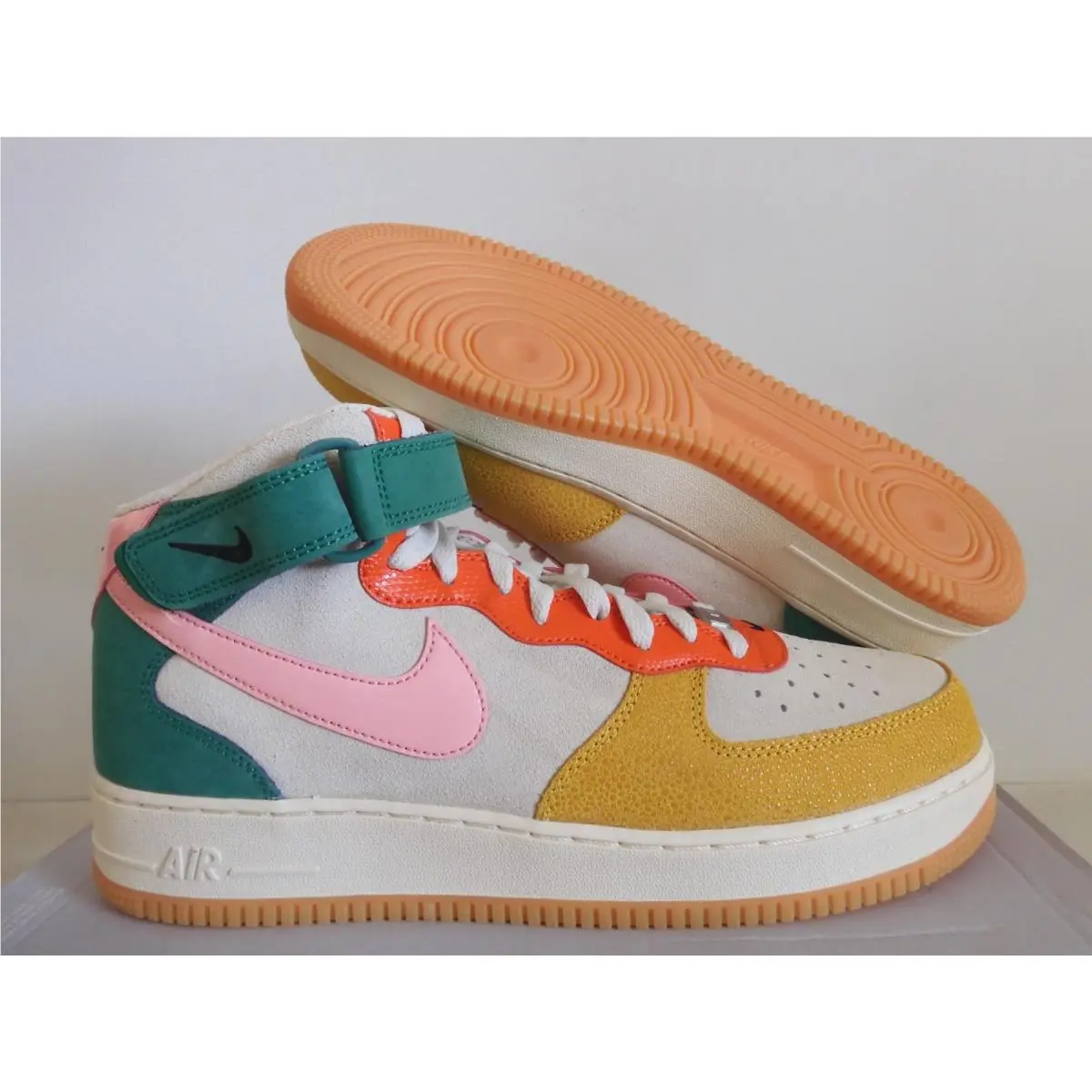 Nike Air Force 1 Mid NH Coconut Milk-bleached Coral Sz 11.5 DR0158-100 - White